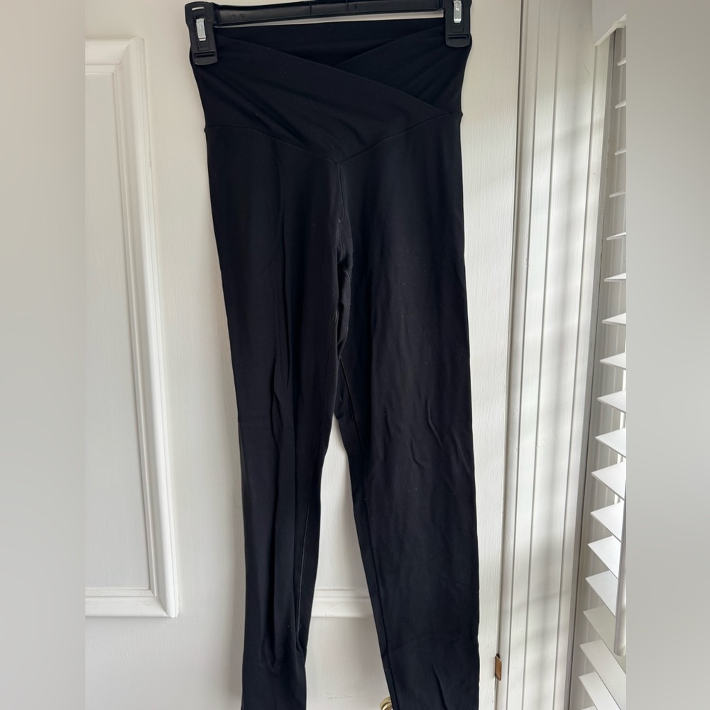 Aerie Crossover Offline Black High-Waisted Leggings
